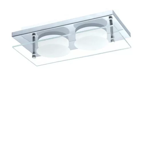 EGLO , 75327 , ABIOLA , fali-mennyezeti lámpa , 3000 K , LED , 2X6W , IP20 , átlátszó, szatinált