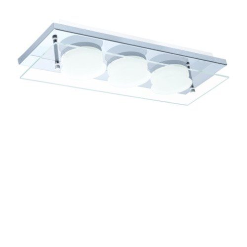 EGLO , 75328 , ABIOLA , fali-mennyezeti lámpa , 3000 K , LED , 3X6W , IP20 , átlátszó, szatinált