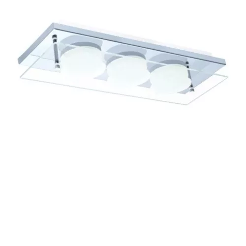 EGLO , 75328 , ABIOLA , fali-mennyezeti lámpa , 3000 K , LED , 3X6W , IP20 , átlátszó, szatinált