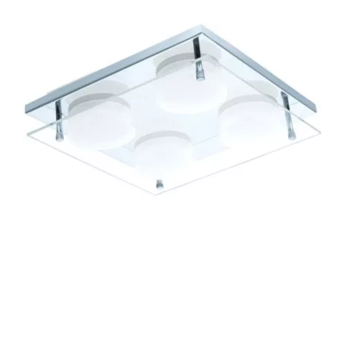 EGLO , 75329 , ABIOLA , fali-mennyezeti lámpa , 3000 K , LED , 4X6W , IP20 , átlátszó, szatinált