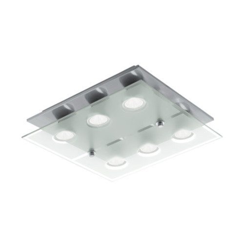 EGLO , 75342 , CABO-SD , fali-mennyezeti lámpa , GU10 , 6X5W , IP20 , fehér, átlátszó