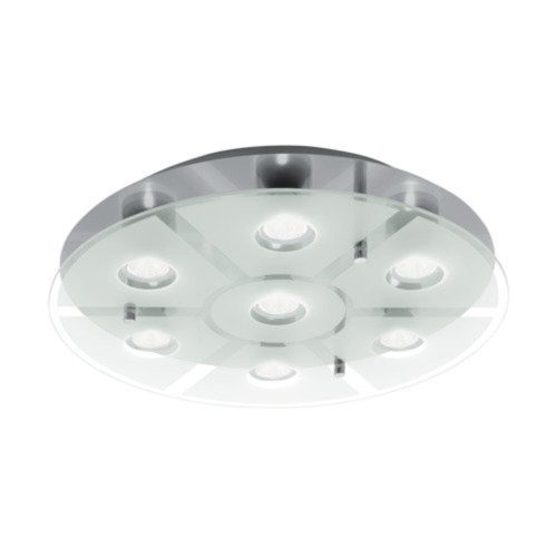 EGLO , 75343 , CABO-SD , fali-mennyezeti lámpa , GU10 , 7X5W , IP20 , fehér, átlátszó