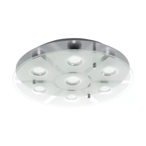 EGLO , 75343 , CABO-SD , fali-mennyezeti lámpa , GU10 , 7X5W , IP20 , fehér, átlátszó
