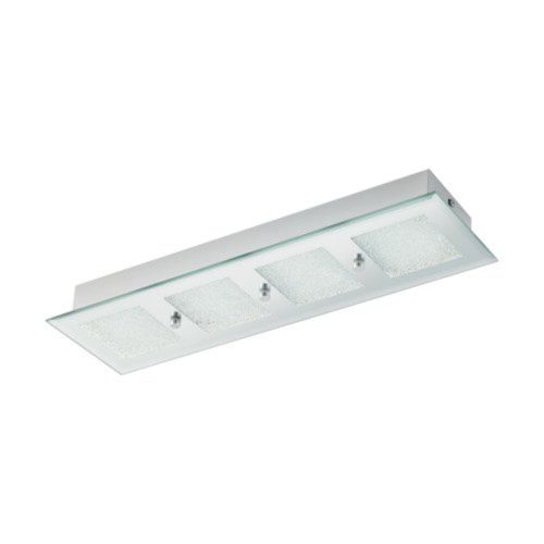 EGLO , 32453 , PALLANTE , fali-mennyezeti lámpa , 4000 K , LED , 14,4W , IP20 , króm, átlátszó