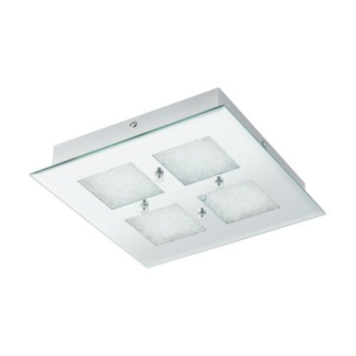 EGLO , 32454 , PALLANTE , fali-mennyezeti lámpa , 4000 K , LED , 14,4W , IP20 , króm, átlátszó