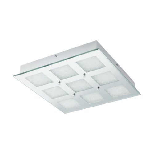 EGLO , 32455 , PALLANTE , fali-mennyezeti lámpa , 4000 K , LED , 33W , IP20 , króm, átlátszó