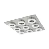 EGLO , 78689 , PALENA , fali-mennyezeti lámpa , 3000 K , LED , 9X2,5W , IP20 , szatinált