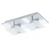 EGLO , 93312 , VICARO , fali-mennyezeti lámpa , 3000 K , LED , 2X2,5W , IP20 , fehér, átlátszó