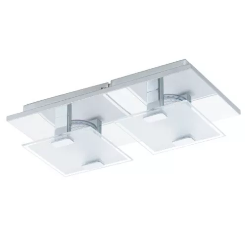 EGLO , 93312 , VICARO , fali-mennyezeti lámpa , 3000 K , LED , 2X2,5W , IP20 , fehér, átlátszó