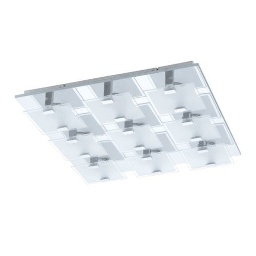 EGLO , 93315 , VICARO , fali-mennyezeti lámpa , 3000 K , LED , 9X2,5W , IP20 , fehér, átlátszó