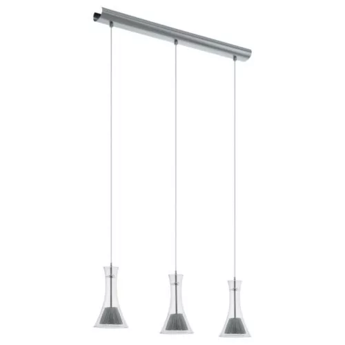 EGLO, 93793, MUSERO, lampă suspendată, 3000 K, LED, 3X5,4W, IP20, transparent
