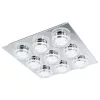 EGLO , 94487 , CISTERNO , fali-mennyezeti lámpa , 3000 K , LED , 9X4,5W , IP20 , átlátszó, szatinált