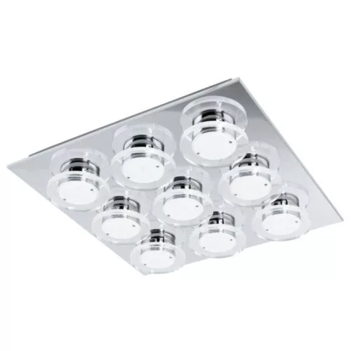 EGLO , 94487 , CISTERNO , fali-mennyezeti lámpa , 3000 K , LED , 9X4,5W , IP20 , átlátszó, szatinált