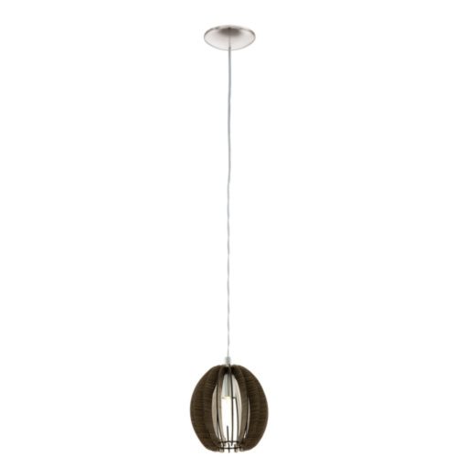 EGLO , 94639 , COSSANO , függeszték , E14 , 1X40W , IP20 , barna