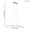 EGLO , 96101 , LASANA 2 , függeszték , 3000 K , LED , 2X10,5W , IP20 , fehér