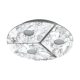 EGLO , 96486 , ALISTE , fali-mennyezeti lámpa , 3000 K , LED , 3X5,4W , IP20 , fehér