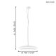 EGLO , 98042 , MONEVA-C , függeszték , 2700 K  6500 K , LED , 27W , Yes , IP20 , fehér