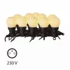 LED fényfüzér – 10x party égő, opál, 5 m, kültéri és beltéri, meleg fehér, IP44, EMOS, DCPW01