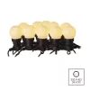 LED fényfüzér – 10x party égő, opál, 5 m, kültéri és beltéri, meleg fehér, IP44, EMOS, DCPW01