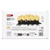 LED fényfüzér – 10x party égő, opál, 5 m, kültéri és beltéri, meleg fehér, IP44, EMOS, DCPW01