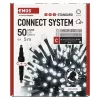 Standard LED sorolható karácsonyi füzér, 5 m, kültéri és beltéri, hideg fehér, IP44, EMOS, D1AC02