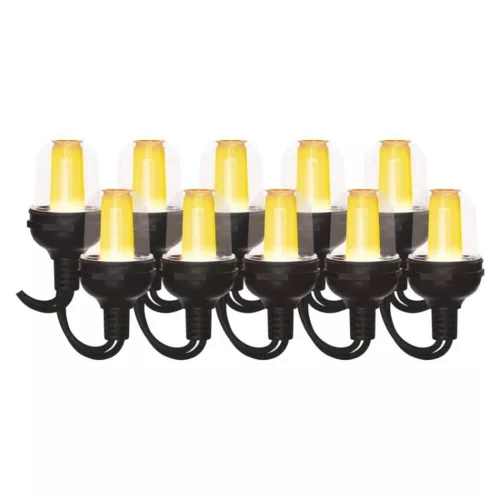 LED fényfüzér – 10× party égő, 4,5 m, kültérre és beltérre, vintage, IP44, EMOS, DCPV01