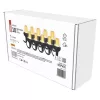 LED fényfüzér – 10× party égő, 4,5 m, kültérre és beltérre, vintage, IP44, EMOS, DCPV01