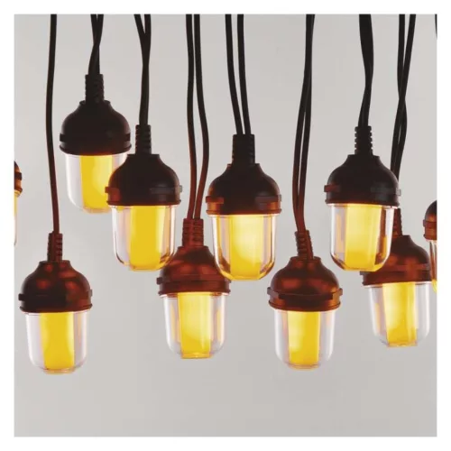 LED fényfüzér – 10× party égő, 4,5 m, kültérre és beltérre, vintage, IP44, EMOS, DCPV01