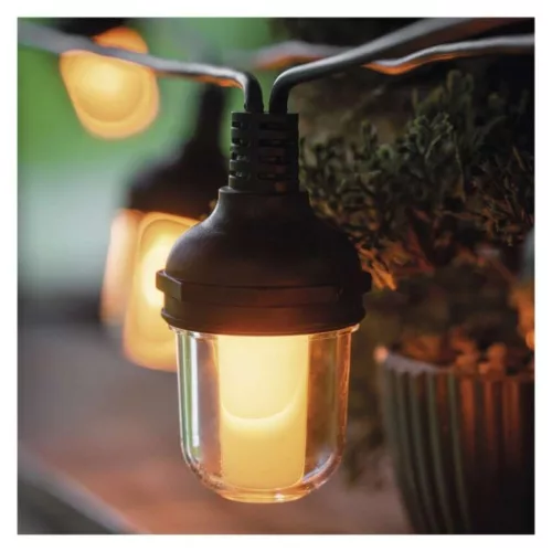 LED fényfüzér – 10× party égő, 4,5 m, kültérre és beltérre, vintage, IP44, EMOS, DCPV01