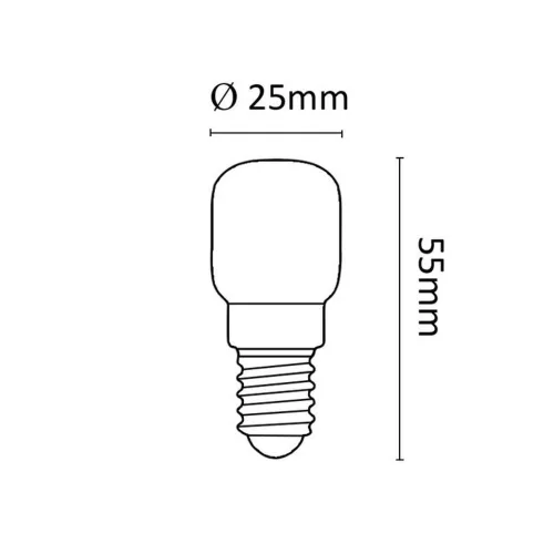 Asalite Sütő Izzó T25 E14 25W 2200K (140 lumen)