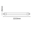 Asalite LED tub LED T8 sticlă 18W 6500K (1800 lumen) 120cm