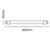 Asalite LED tub LED T8 sticlă 9W 3000K (900 lumen) 60cm