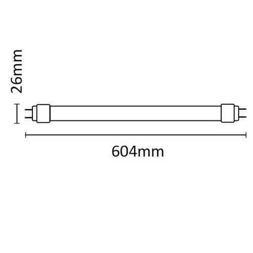 Asalite LED tub LED T8 sticlă 9W 3000K (900 lumen) 60cm
