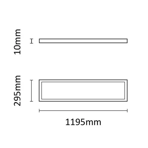Asalite Prémium LED Panel 120x30cm 40W 4000K (4800 lumen) LIFUD driver