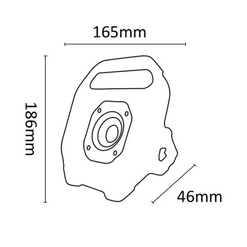 Asalite Prémium LED Akkumulátoros Munkalámpa 20W (1500 lumen)