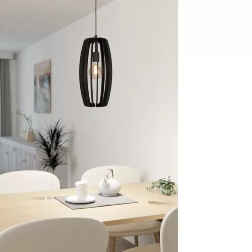 EGLO, 900504, BAJAZZARA, lampă suspendată, E27, 1X40W, IP20, negru