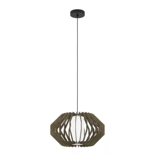 EGLO , 900386 , RUSTICARIA , függeszték , E27 , 1X40W , IP20 , barna, fehér