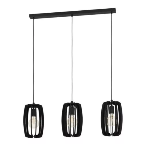 EGLO, 900505, BAJAZZARA, lampă suspendată, E27, 3X40W, IP20, negru