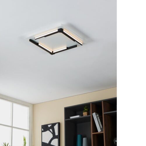 EGLO , 900329 , ZAMPOTE , mennyezeti lámpa , 3000 K , LED , 25W , Yes , IP20 , fehér