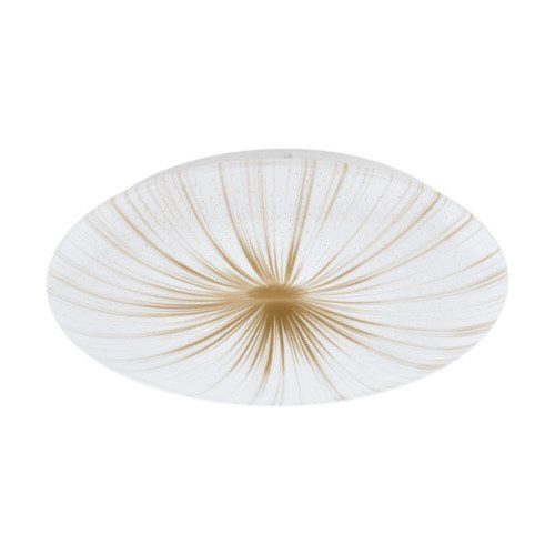 EGLO , 900499 , NIEVES 1 , fali-mennyezeti lámpa , 3000 K , LED , 19,5W , IP20 , fehér, arany