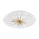 EGLO , 900499 , NIEVES 1 , fali-mennyezeti lámpa , 3000 K , LED , 19,5W , IP20 , fehér, arany