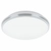 EGLO , 900365 , PINETTO , fali-mennyezeti lámpa , 4000 K , LED , 15,6W , IP44 , fehér, króm