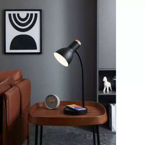 EGLO, 900628, VERADAL-QI, lampă de masă, 3000 K, LED, 5,5W, Yes, IP20, negru, crem