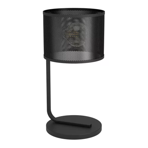 LED lámpa , asztali , éjjeli lámpa , állólámpa , E27 foglalat , acél , fekete , EGLO , MANBY , 43797