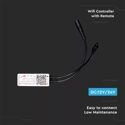 SMART LED szalag vezérlő, 12/24V, V-TAC, 2902