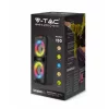 RGB Bluetooth hordozható hangszóró , party hangfal LED világítással , 2 x 10 watt , USB , tölthető , 41 x 18 cm