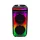 RGB Bluetooth hangszóró , party hangfal LED világítással , mikrofonnal , távirányítóval , 2 x 10 watt , USB , tölthető , 54 x 27 cm