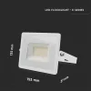 LED proiector, 30 Watt, Ultra Slim, alb rece, E-series, alb
