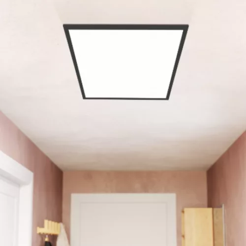 LED panel , 600 x 600 mm , 32.5W , RGB , CCT , dimmelhető , fekete keret , EGLO , SALOBRENA-TW , 75576