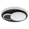 LED lámpa , mennyezeti , kerek , 19.5W , meleg fehér , fekete , EGLO , LEPRESO , 75665